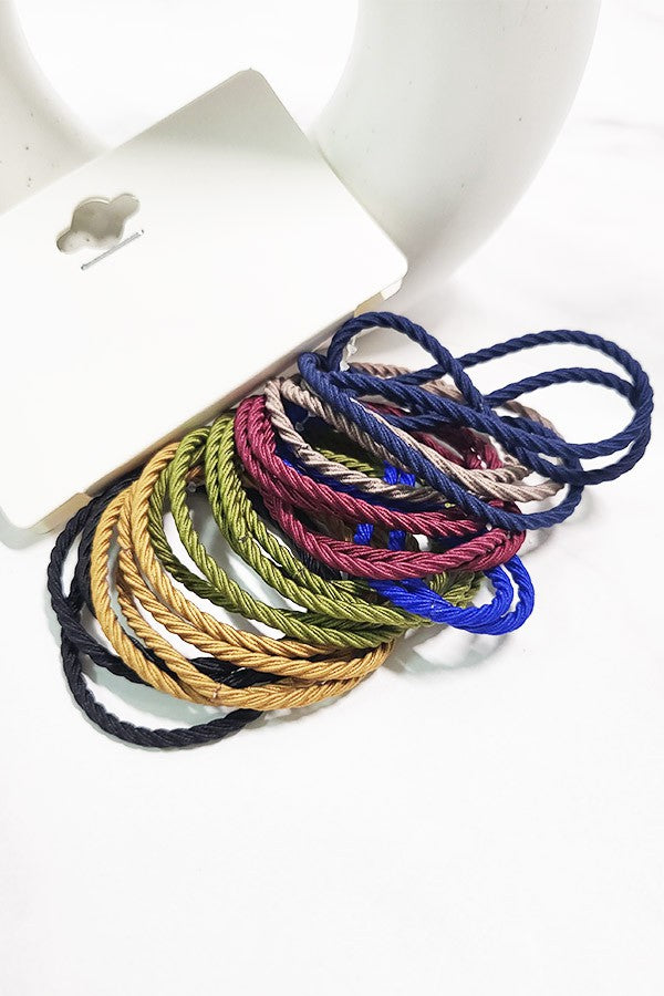 $6 Hair Tie Set- Dark