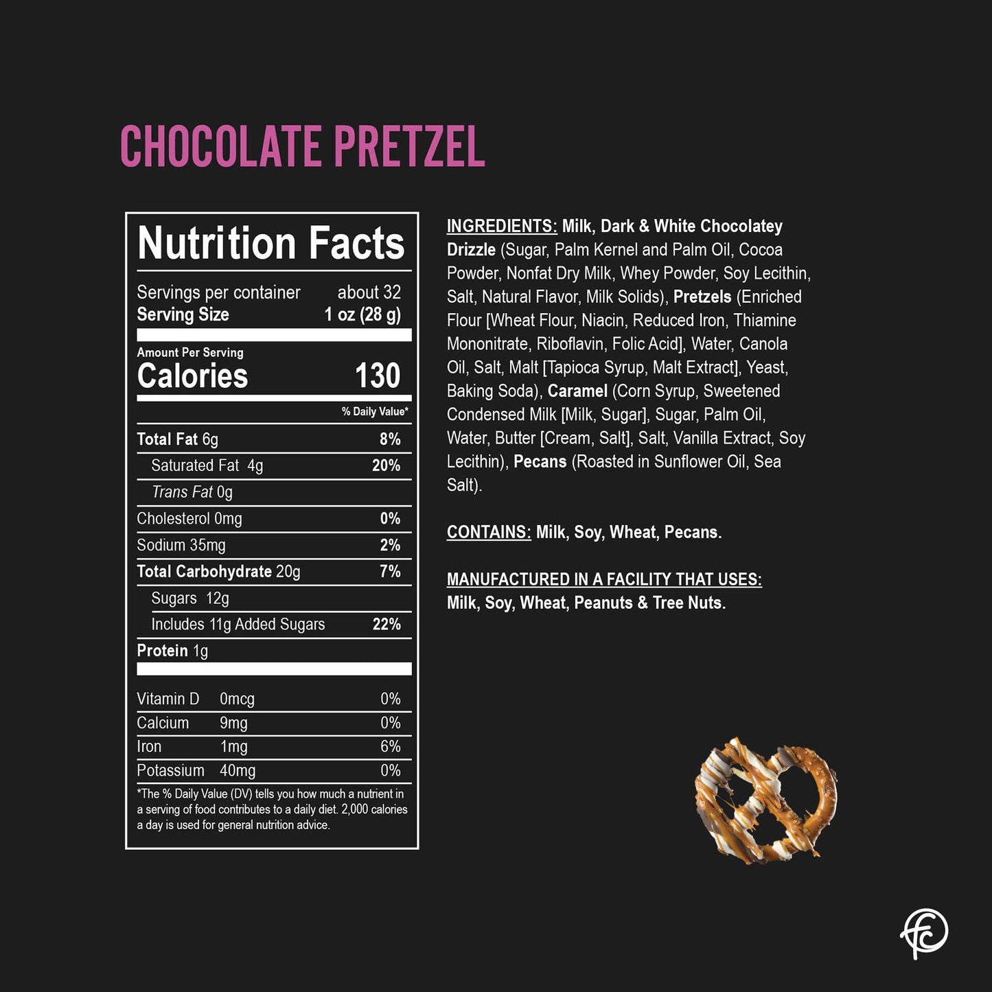 Chocolate Pretzel 5oz Bags | Chocolate Pretzels