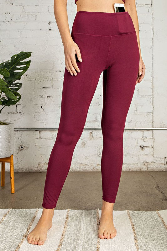 Burgundy Buttery Soft Leggings