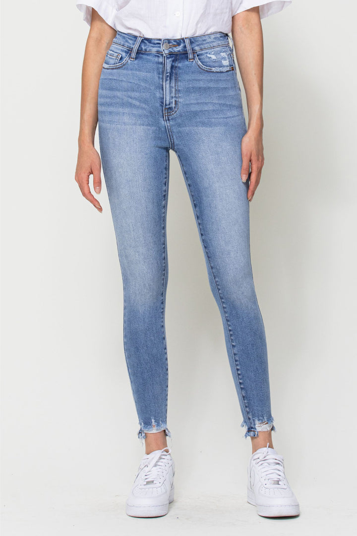 Cello Light Wash High Rise Ankle Skinny