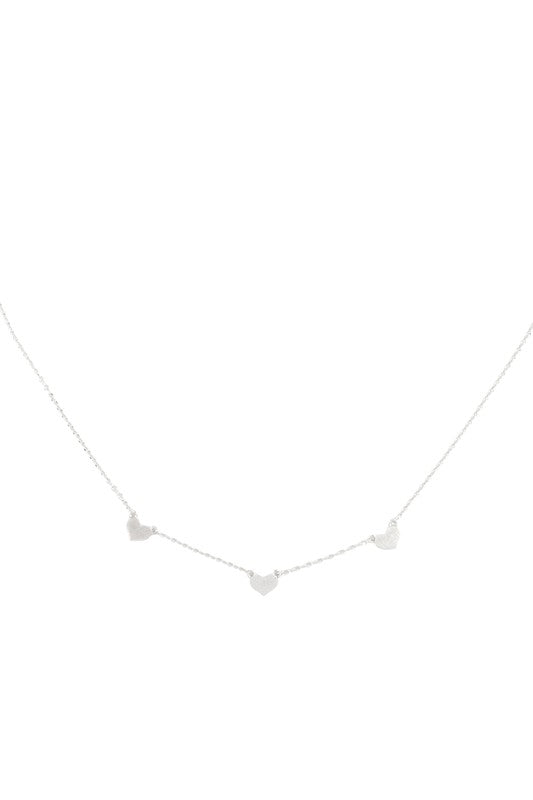 Dainty Heart Necklace- TWO colors
