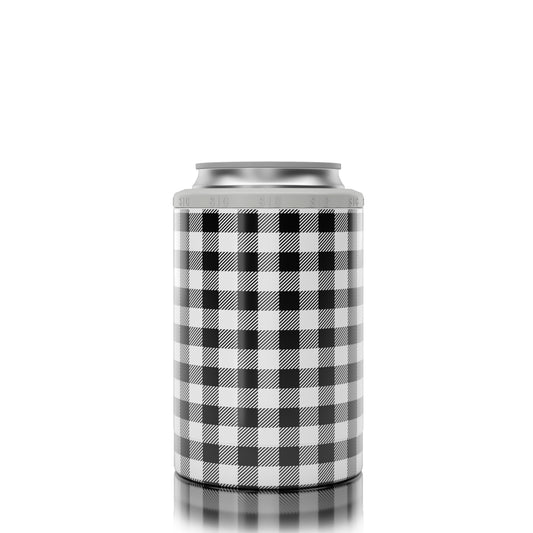 SIC 12oz. Can Cooler Plaid