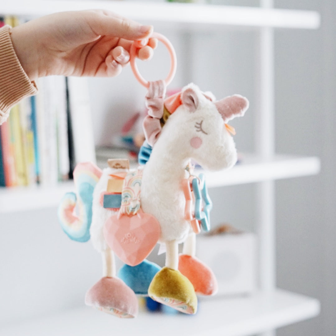 Link & Love™ Unicorn Activity Plush with Teether Toy