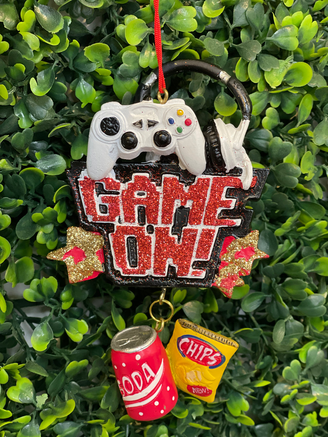 4.75" Resin Game On! Ornament