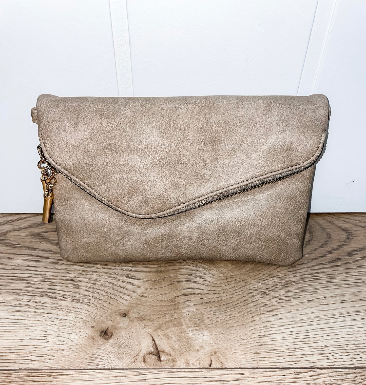Stone Envelop Clutch/Crossbody Bag