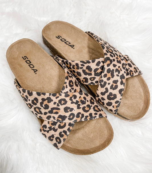 Midge- Leopard Sandals