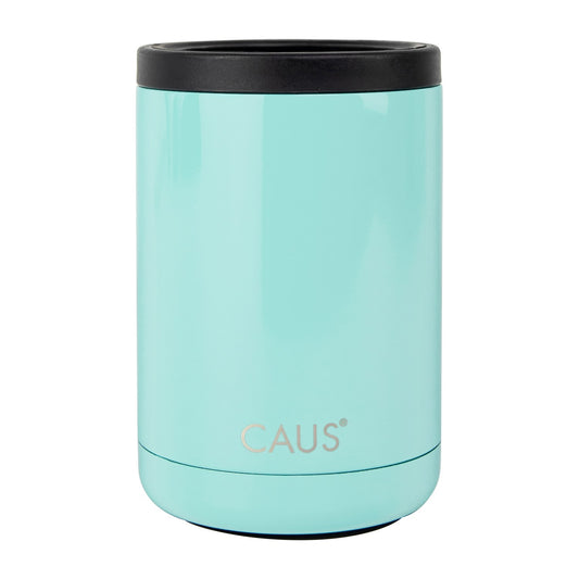 Caus Stainless Steel Can Cooler with Lid Mint